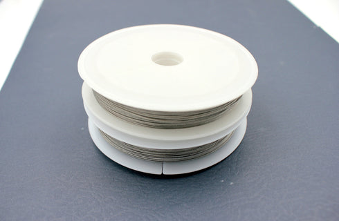 0.5mm Silver Beading Wire, 40M length, 1 Roll